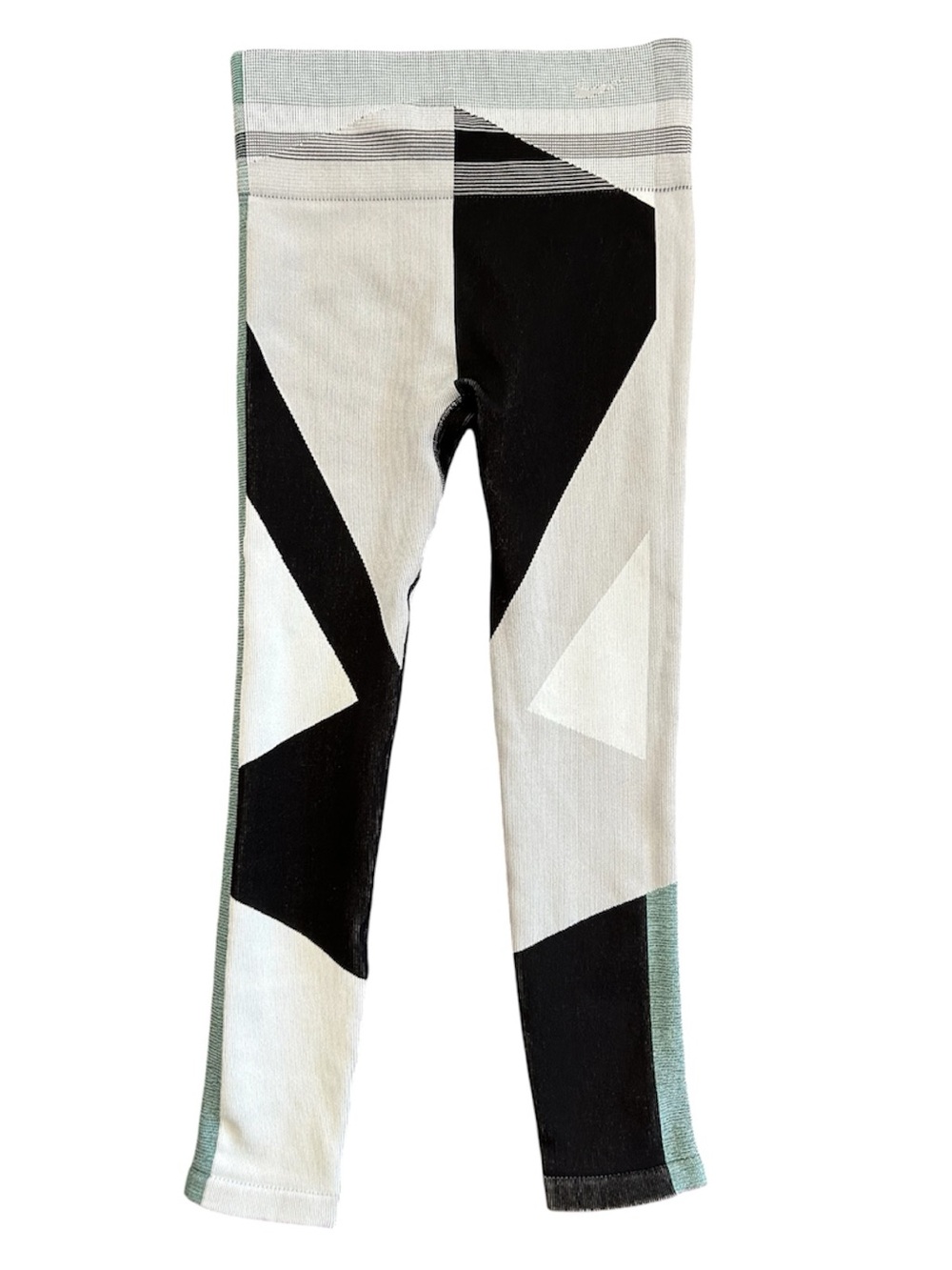 Nike | Women’s Black/Light Green Geometric Print Dri-FIT Tights Leggings Size M